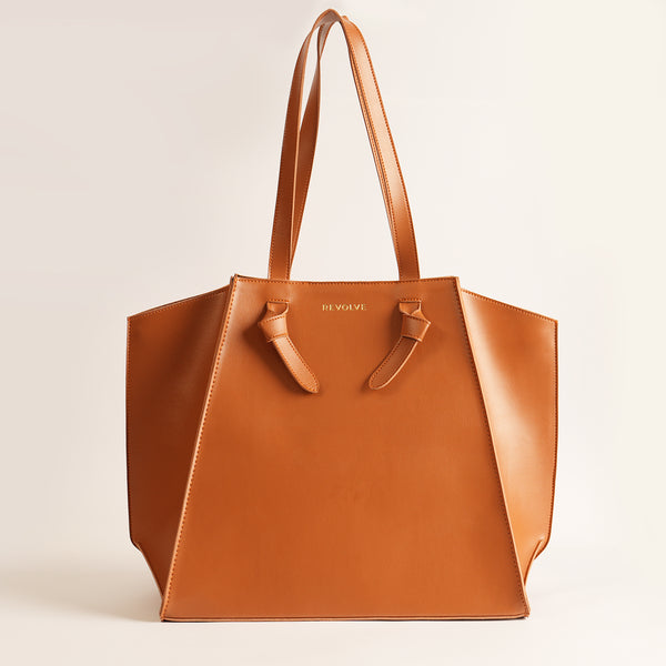 Office Tote Bag-Brown