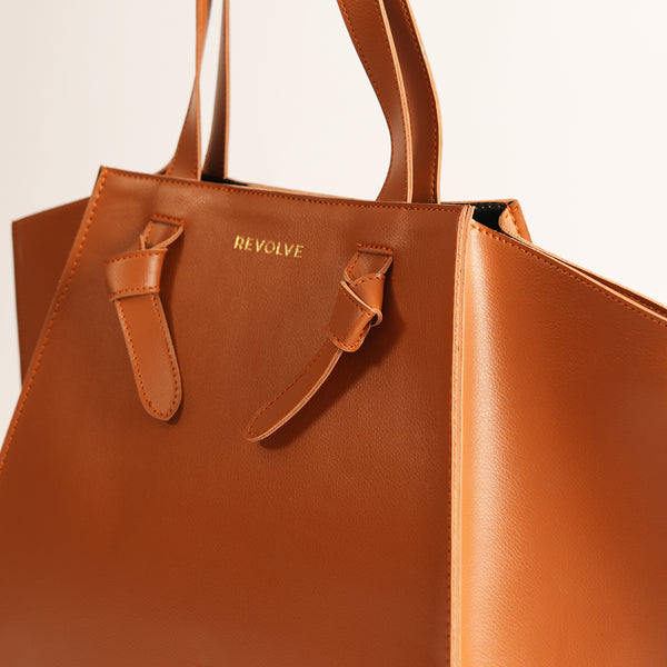 Office Tote Bag-Brown